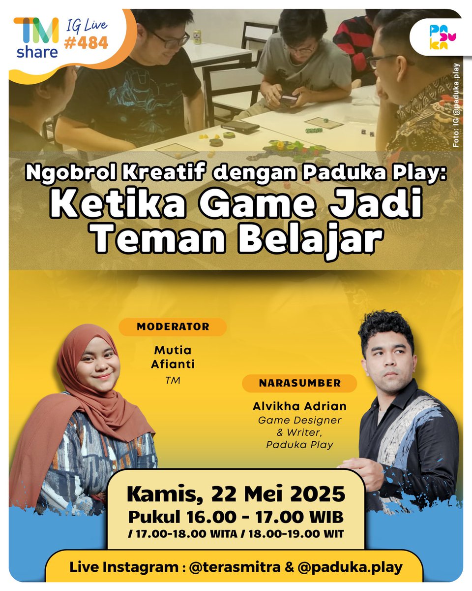 Terasmitra's tweet photo. Apa jadinya jika bermain tidak hanya membuat anak-anak senang, tapi juga membantu mereka berpikir kritis, bekerja sama, dan mengenali emosi mereka?

Melalui permainan edukatif, pendekatan pembelajaran menjadi lebih dekat dengan dunia anak. Visual, interaktif, dan kontekstual. https://t.co/GpH9IlVtDx