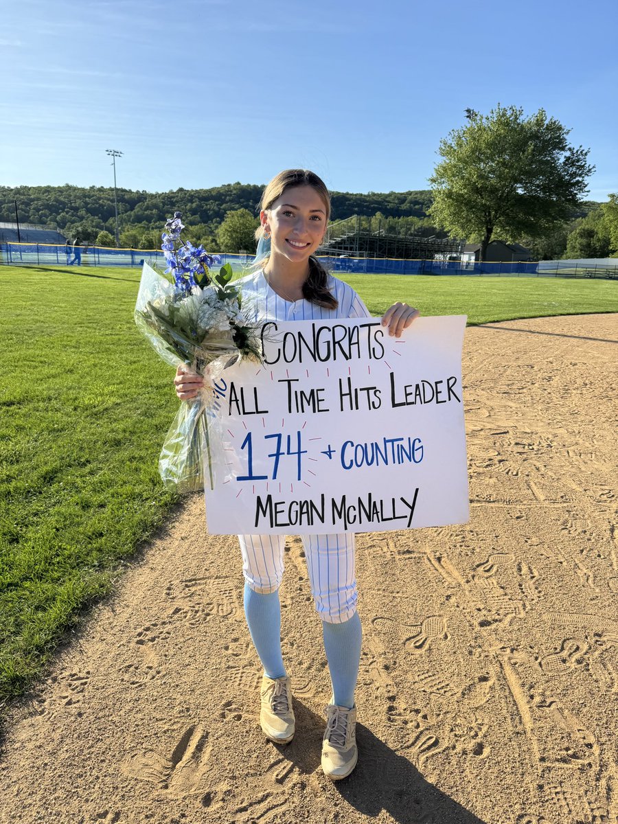 Meg McNally 2025 (@meganmcnally23) on Twitter photo Broke my schools record today with 174 career hits!! <a href="/NJPrideGold/">NJ Pride Softball</a> <a href="/WMCSoftball/">WMC Softball</a> <a href="/hittingcoachJ/">Jimmy Mullis</a> Broke my schools record today with 174 career hits!! <a href="/NJPrideGold/">NJ Pride Softball</a> <a href="/WMCSoftball/">WMC Softball</a> <a href="/hittingcoachJ/">Jimmy Mullis</a>