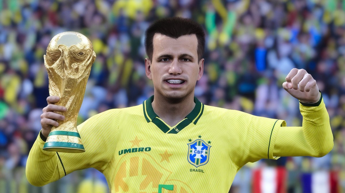 Dunga com a taça na mão e o peso de uma nação no coração. 1994 entrou pra história…
É treta!! 🇧🇷🏆