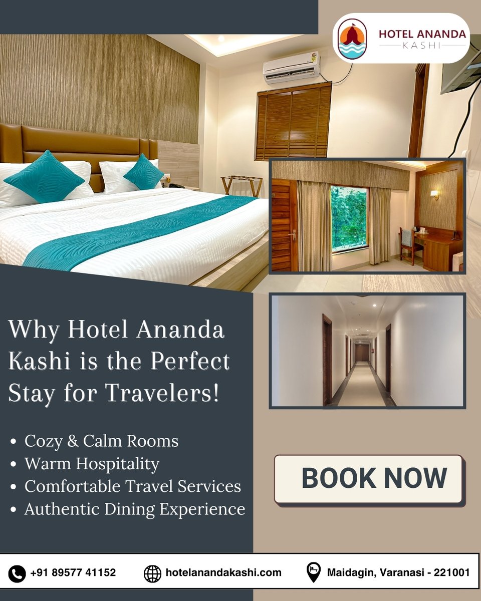 Hotelananda's tweet photo. Your comfort is our promise at 𝐇𝐨𝐭𝐞𝐥 𝐀𝐧𝐚𝐧𝐝𝐚 𝐊𝐚𝐬𝐡𝐢 – where every detail is designed to make your journey memorable.

 #VacationGoals #Getaway #TravelInStyle  #hotelatgangaside #luxurystay #spritualtour #explore #hotel #varanasi #travel #restaurant #vacation #hotels https://t.co/tDRwjakSXq