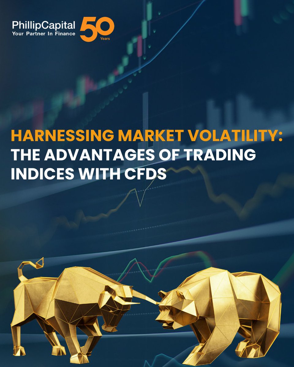 Markets don’t wait. Neither should you.

📉📈 Whether the S&amp;P 500 dives or the NASDAQ rallies, CFDs let you trade both ways.

Read how to harness volatility with confidence: bit.ly/4drb03V

#PhillipCapital #YourPartnerinFinance #Servingyousince1975 #indices