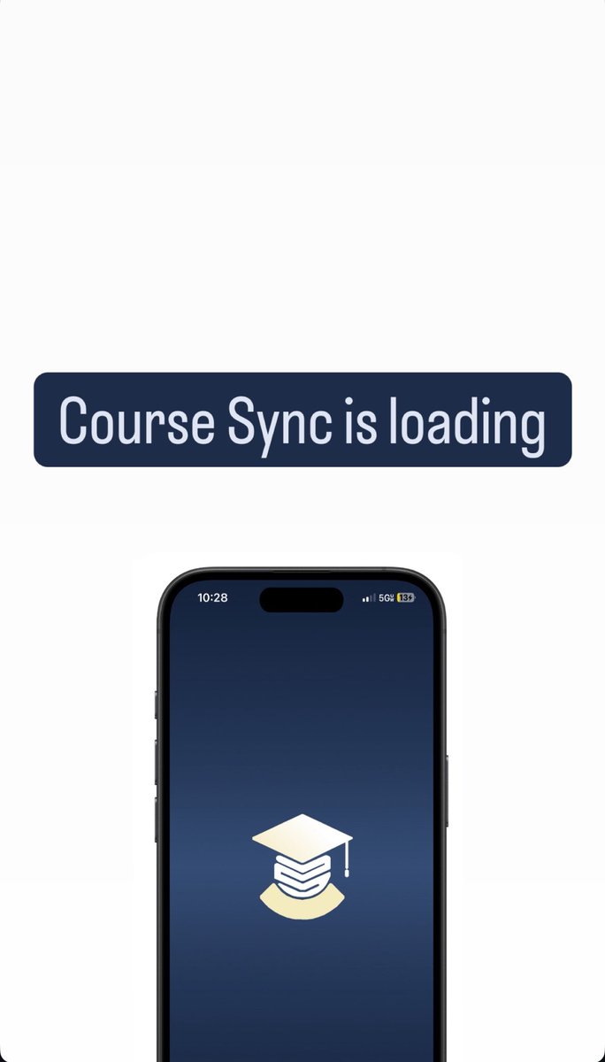 CourseSyncApp's tweet image. Course Sync is loading #GettingReadyForLaunch