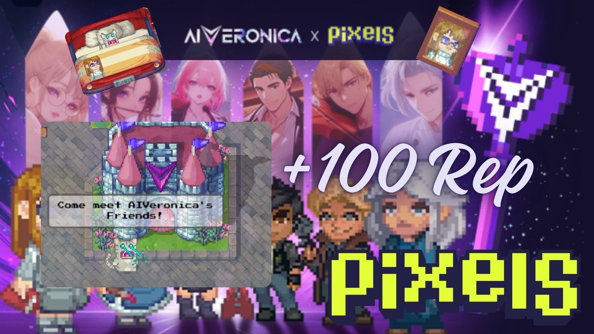 Sebitah_Arg's tweet photo. 🩷El evento Dungeon &amp; Love ya esta por terminar!! ya participaste? si no lo hiciste aun tenes tiempo!! Te cuento como participar😊
@pixels_online x @Aiveronica_

🔝Obten 100 de rep en pixels con solo participar!
🏆Ranking con grandes premios!!

#PixelsAIVeronica
#pixelsaiveronica https://t.co/ASW6ijOLk8