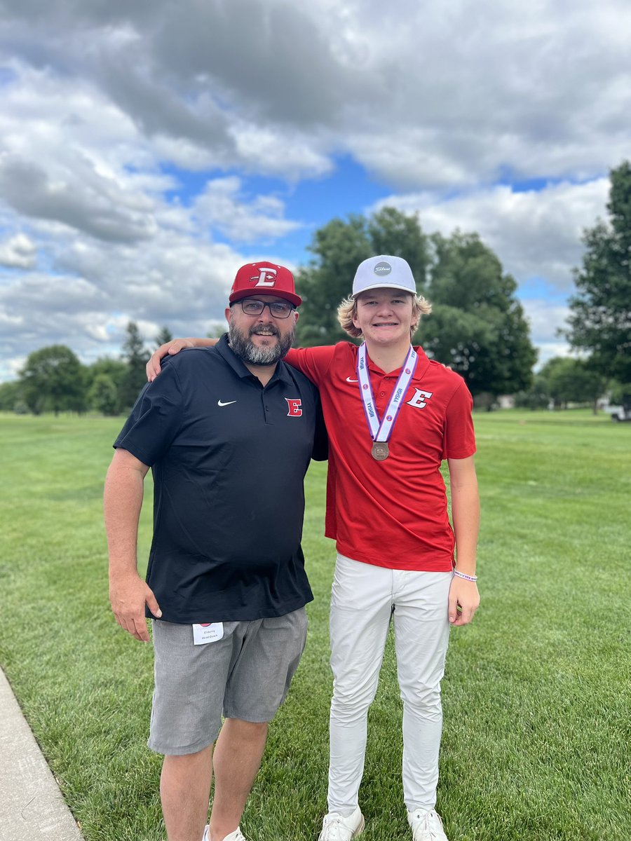 This guy fought hard today and climbed back in it and finished with 3rd Place at State Golf!!! Great job <a href="/rexmauzy_golf/">Rex Mauzy</a>