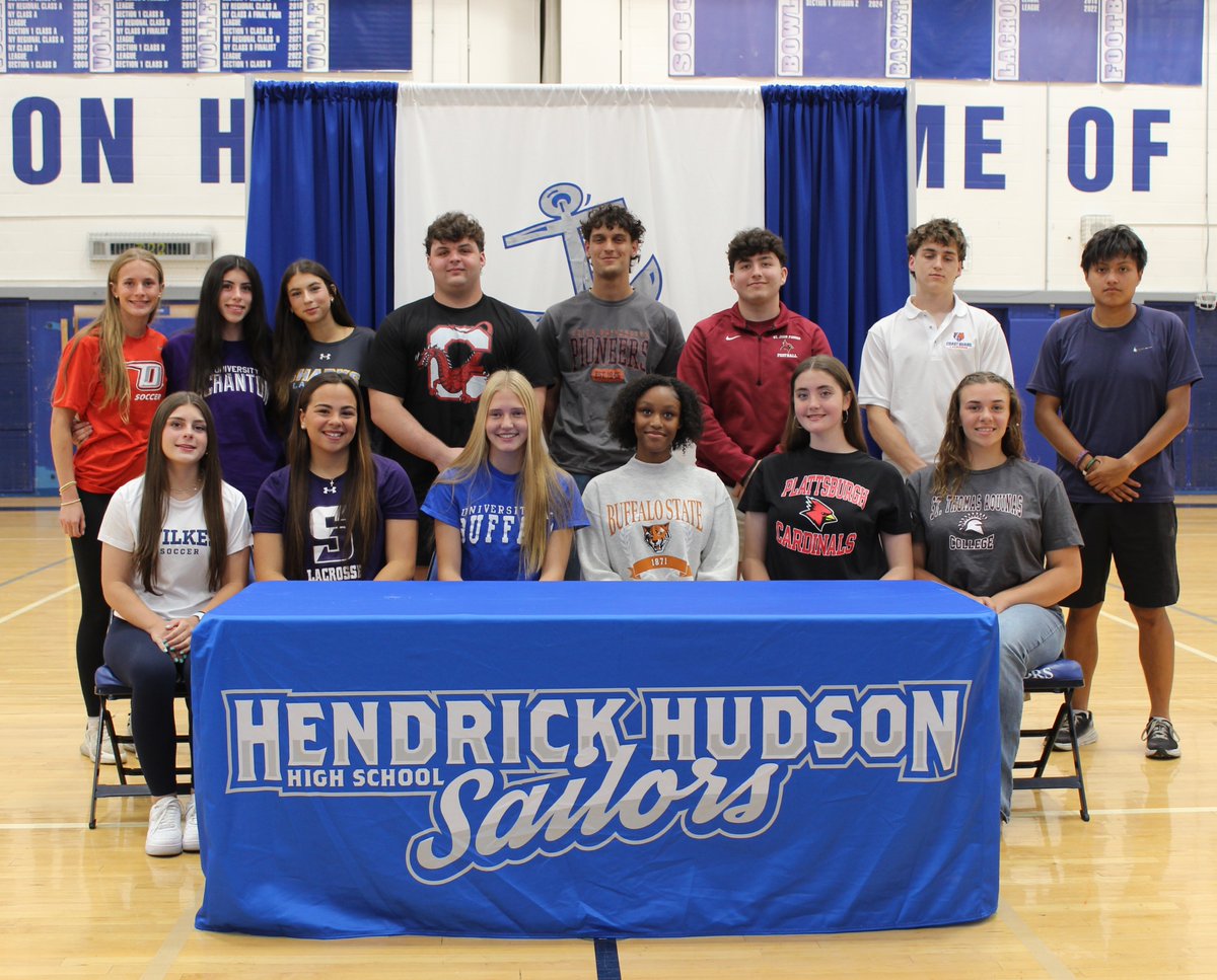 On Tuesday night, <a href="/HenHudAthletics/">Hen Hud Athletics</a> celebrated the student-athletes from the Class of 2025 who have committed to participate in college athletics. Best of luck to our Sailors!⚓️