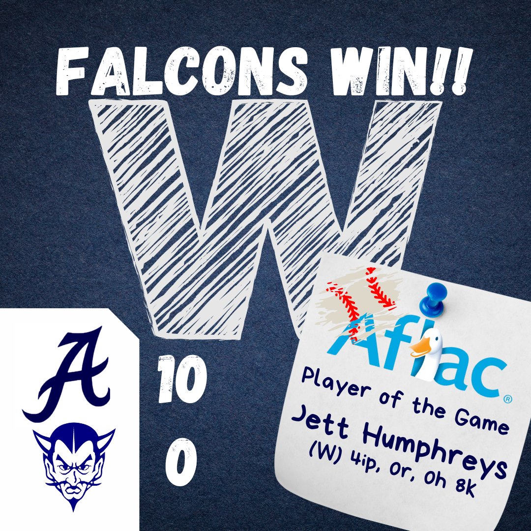 Abingdon Falcon Radio Network (@radioabingdon) on Twitter photo Falcon Baseball FINAL
Abingdon 10 - Gate City 0
AFLAC🦆POG - Humphreys
M7 Champ vs Battle Thursday
<a href="/tnsportslive/">Times News Sports</a> <a href="/BHCSports/">BristolSports</a> <a href="/Hayes_BHCSports/">Tim Hayes</a> <a href="/Greg_BHCSports/">Allen Gregory</a> <a href="/WJHL_Kenny/">Kenny Hawkins</a> <a href="/SportsHeather/">Heather Williams</a> <a href="/KMayssports/">Kevin Mays</a> Falcon Baseball FINAL
Abingdon 10 - Gate City 0
AFLAC🦆POG - Humphreys
M7 Champ vs Battle Thursday
<a href="/tnsportslive/">Times News Sports</a> <a href="/BHCSports/">BristolSports</a> <a href="/Hayes_BHCSports/">Tim Hayes</a> <a href="/Greg_BHCSports/">Allen Gregory</a> <a href="/WJHL_Kenny/">Kenny Hawkins</a> <a href="/SportsHeather/">Heather Williams</a> <a href="/KMayssports/">Kevin Mays</a>