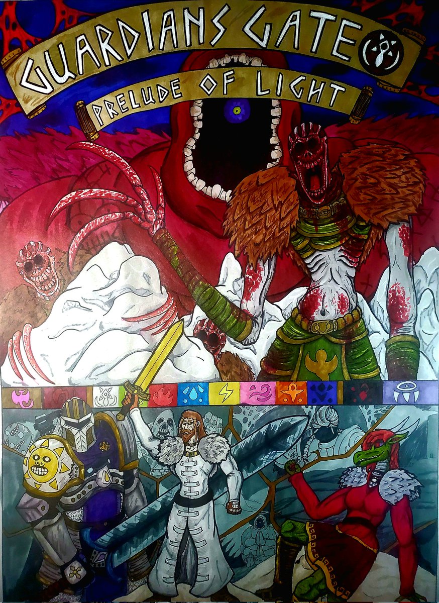 Karmas_Realm's tweet image. I would like to announce that Chapter 0 of Gaurdians gate manga is officially finished and ready for viewing, I hope you all enjoy it!!!
(Link in comments)
#Manga #comics #Indie