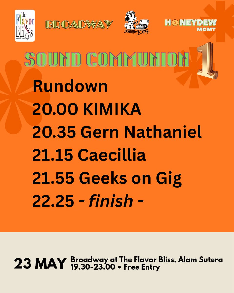 deathrockstar's tweet photo. @TabraklariNih tanggal 23 May di Alam Sutra.

@geeksongig_id Caecillia 
&amp; introducing
KIMIKA singer-song writer SMU. gue suka lagunya dreamy2 gitu. cek di dsp.

+
Gern Nathaniel < ini sunshine 6os pop. belon rilis single. https://t.co/kPtzLfbiWv