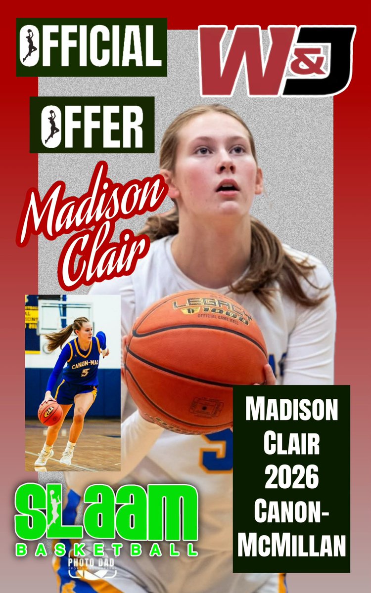 slaambasketball (@slaambasketball) on Twitter photo Huge congratulations to #SLAAMFam <a href="/madisonclairr/">Madison Clair</a> on her incredible opportunity to play for <a href="/CoachDerubbo/">Jina DeRubbo</a> & <a href="/wJ_wbb/">W&J Women's BBall</a>! ππ We're so proud of you, Madison! #elite40 <a href="/CMGirlsHoops/">LadyMacHoops</a> <a href="/Slaam26Norman/">SLAAM26NORMAN</a> Huge congratulations to #SLAAMFam <a href="/madisonclairr/">Madison Clair</a> on her incredible opportunity to play for <a href="/CoachDerubbo/">Jina DeRubbo</a> & <a href="/wJ_wbb/">W&J Women's BBall</a>! ππ We're so proud of you, Madison! #elite40 <a href="/CMGirlsHoops/">LadyMacHoops</a> <a href="/Slaam26Norman/">SLAAM26NORMAN</a>