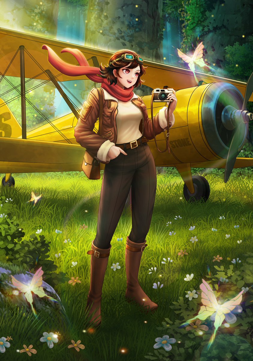 GM everyone😘
My new piece for <a href="/gkoiart/">The Art of KOI</a> contest.
Thanks <a href="/NaughtalieStone/">STONE</a>, you have a great NFT. I love her so much😍
Let's join her on her wonderful journeys ahead🛩️
#GKOI2025