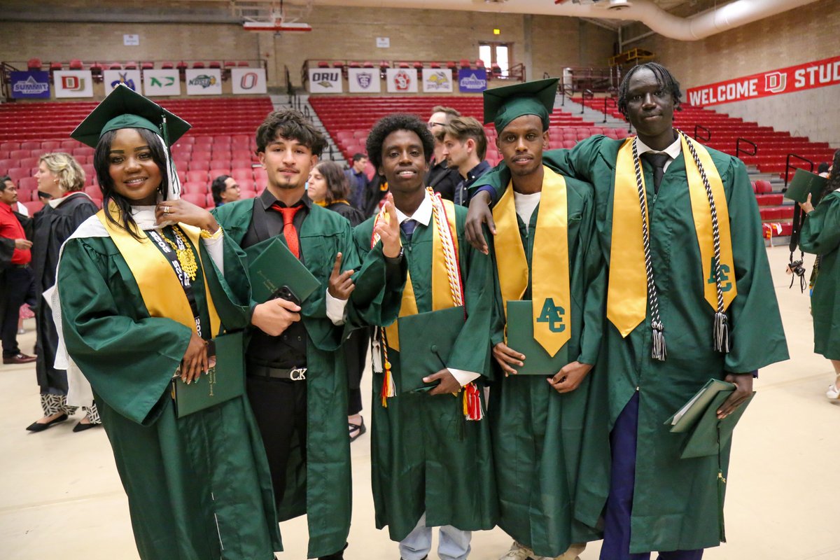 With a LOUD Trojan cheer, let's hear it for the Aurora Central #Classof2025!! 👏🎓📣 These stellar grads wrapped up our celebrations at the Ritchie Center in style. Now it's time to celebrate all their amazing accomplishments! 🎉💚🖤🤍