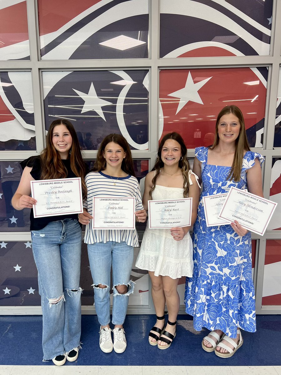 Up next: HIGH SCHOOL!
Wrapped middle school up with awards last Friday. Got the G.R.I.T. Award &amp; Outstanding Academic Achievement award for having above a 95 average in every class for 6th,7th,and 8th grade year! Very proud of my achievements and my classmates!