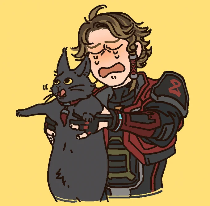 誰やーーーーー!!!! エサいっぱいあげまくったヤツーーーーー!!!! ちくしょーーーーーー!!!!!!!  かわいいーーーー!!!!  #ApexLegends #ApexLegendsファンアート 