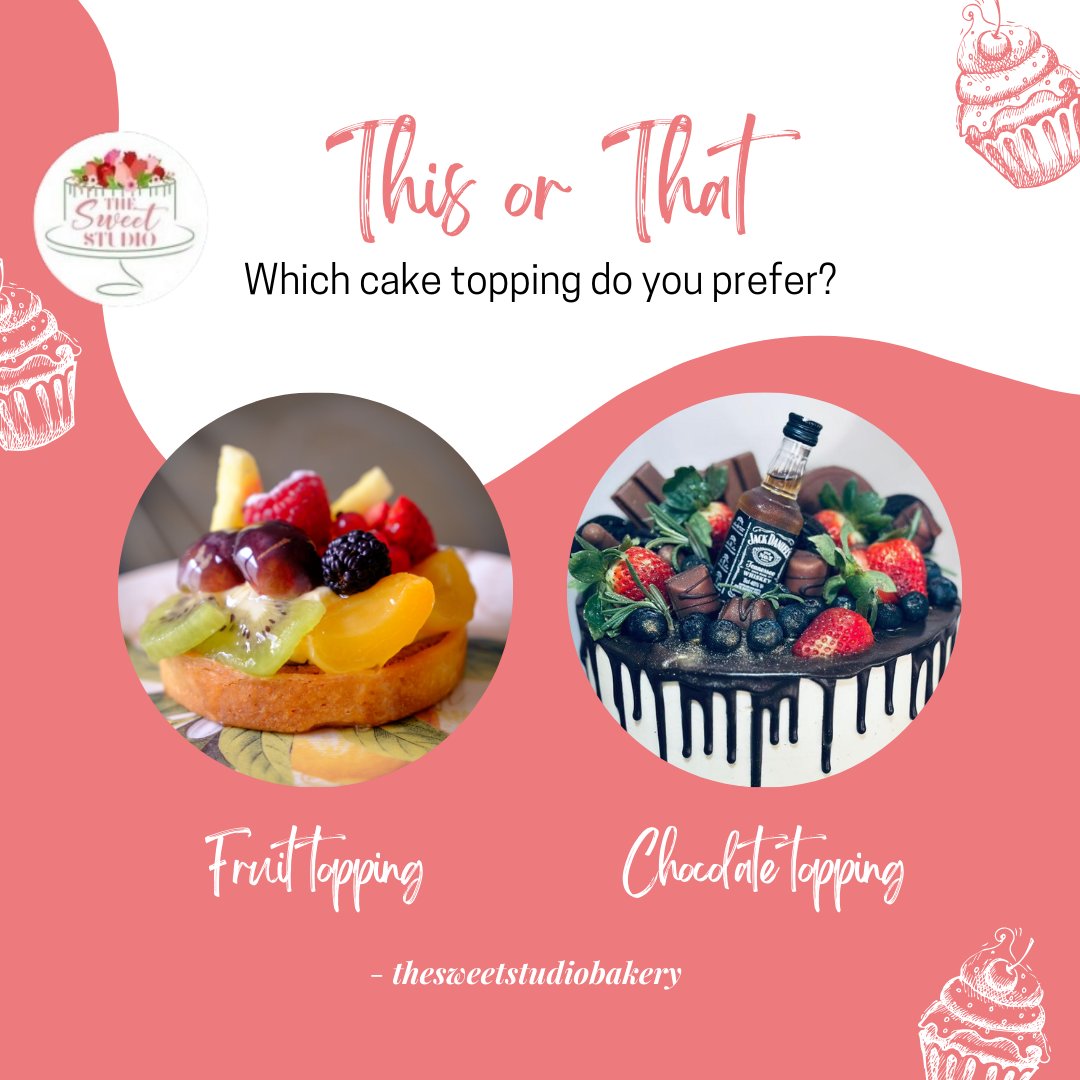 TheSweetStudio_'s tweet photo. Fruit fresh or chocolate rich: what’s your topping vibe like? 😊
Drop your pick below and let’s settle this sweet debate!
#bakersinlabone #cakesinghana #cakebakersghana  #birthdaycakesinaccra #weddingcakesinghana #pastries #thesweetstudiobakery  #birthdaycakesinghana https://t.co/8zwbumj7ig