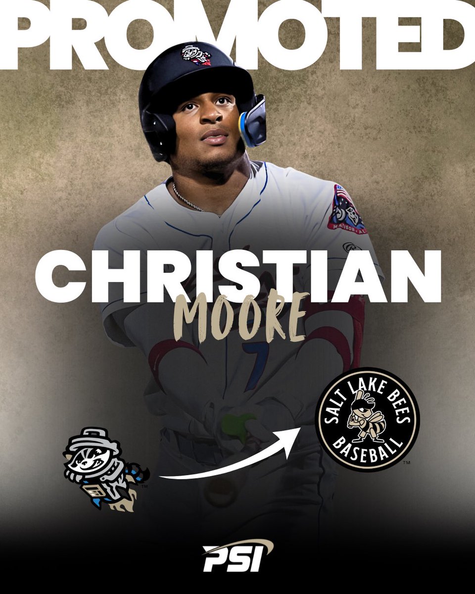 Congratulations to Christian Moore on being Promoted to Triple-A Salt Lake!! 👏🏼 #PSIFamily