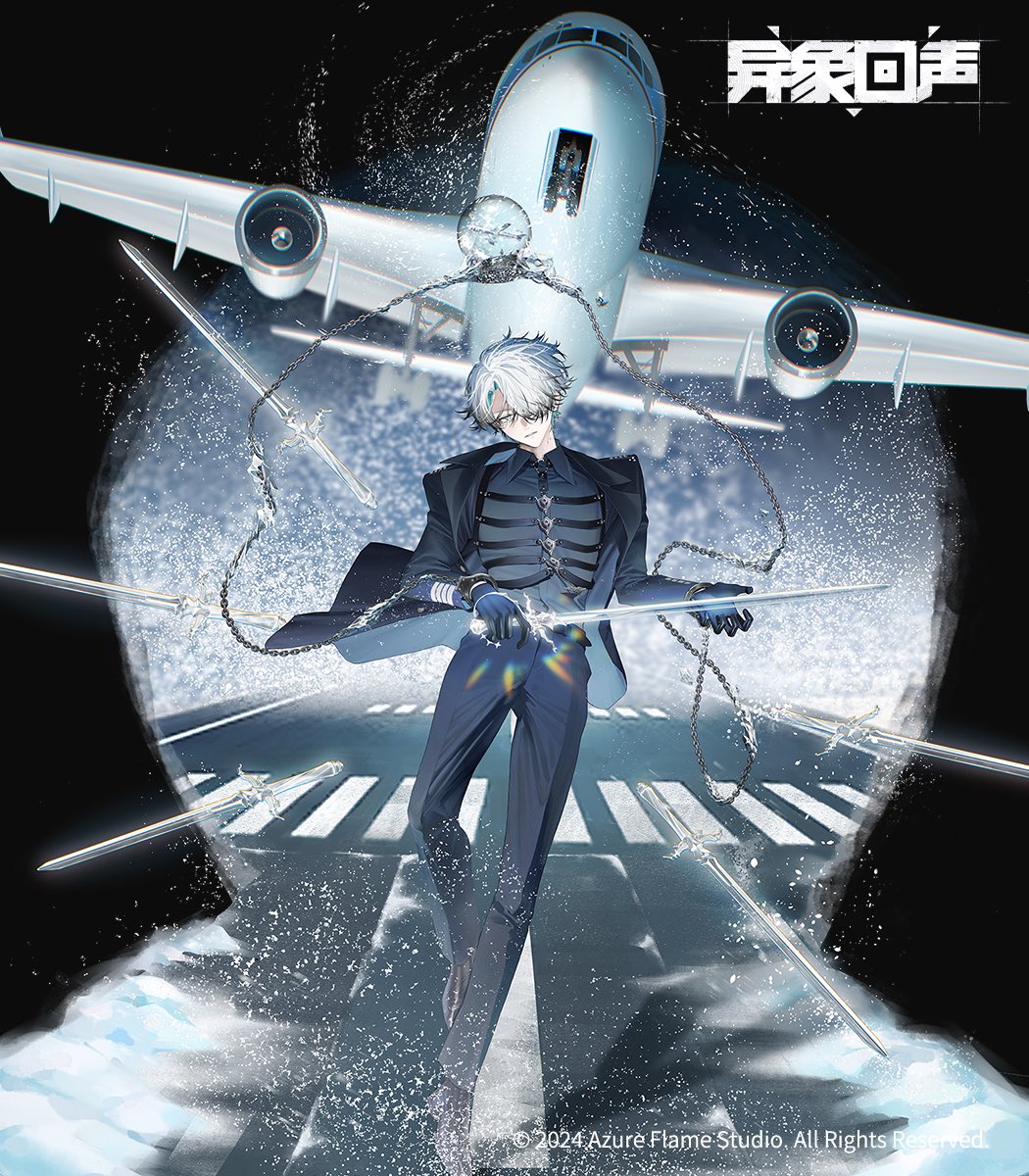 「异象回声」スカイプリズナー/ドメニコ

キャラクターデザイン・イラストを担当いたしました！
※背景一部お手伝いいただいております。
よろしくお願いいたします✈️❄️