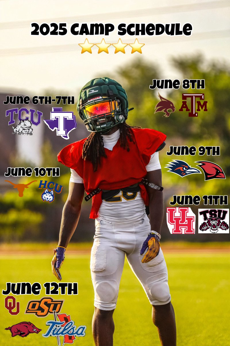 Liam Madkins (@liammadkins_1) on Twitter photo 2025 Camp schedule Real Dawg coming for it all I promise 💯‼️‼️
<a href="/CyFallsFB/">CyFalls Football</a> <a href="/RecruitingCFHS/">Recruiting Cy falls football</a> <a href="/TheLabCypE/">THE LAB 7v7</a> <a href="/recruit_redzone/">Recruiting Hub</a> 2025 Camp schedule Real Dawg coming for it all I promise 💯‼️‼️
<a href="/CyFallsFB/">CyFalls Football</a> <a href="/RecruitingCFHS/">Recruiting Cy falls football</a> <a href="/TheLabCypE/">THE LAB 7v7</a> <a href="/recruit_redzone/">Recruiting Hub</a>