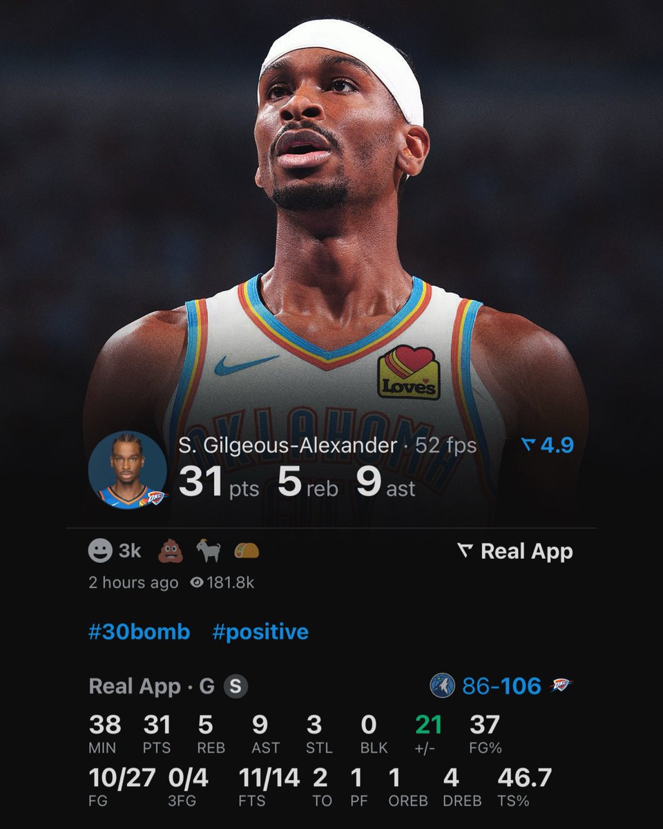 #OKC se pone arriba en el primer partido de las #FinalesDeConferencia 
Actuación MVP de SGA? 🔥🤯