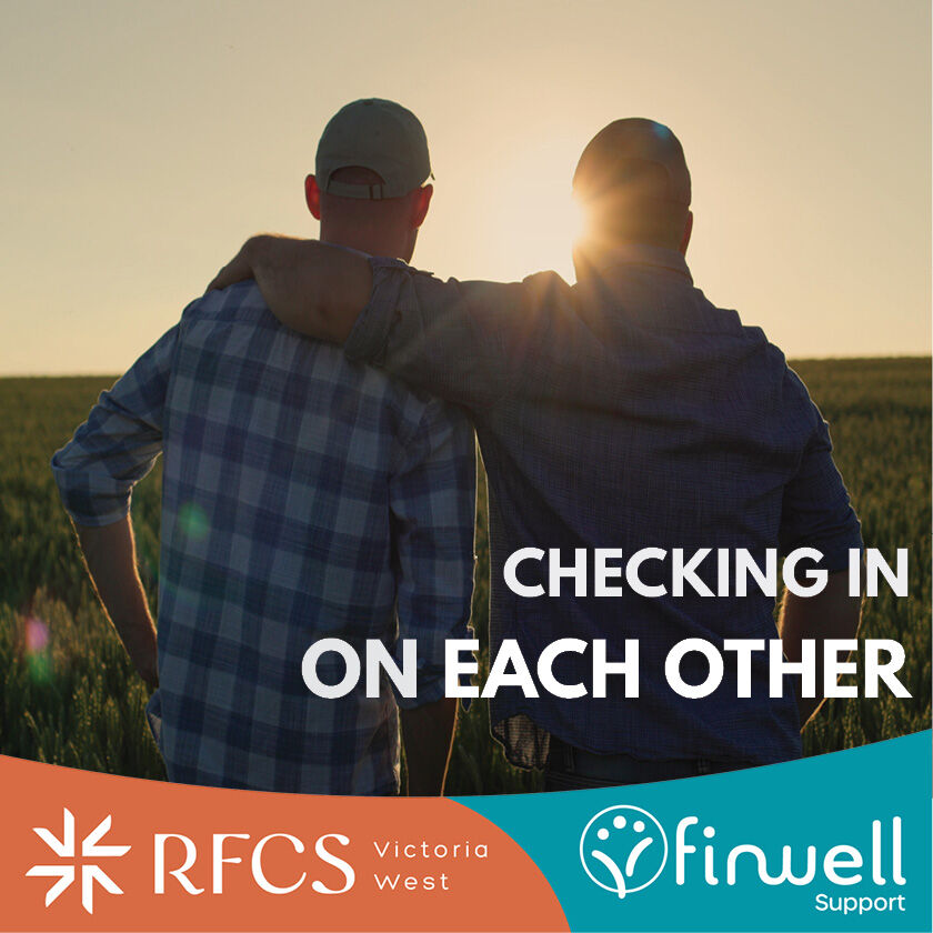 Farm life is tough, especially in hard times. It's okay to ask for help and offer support. Check in with someone today—small talks can make a big impact. 

📞 Need support? Call RFCS at 1300 735 578 or visit: bit.ly/wellbeingprogr… 

#RuralWellbeing #MentalHealthMatters