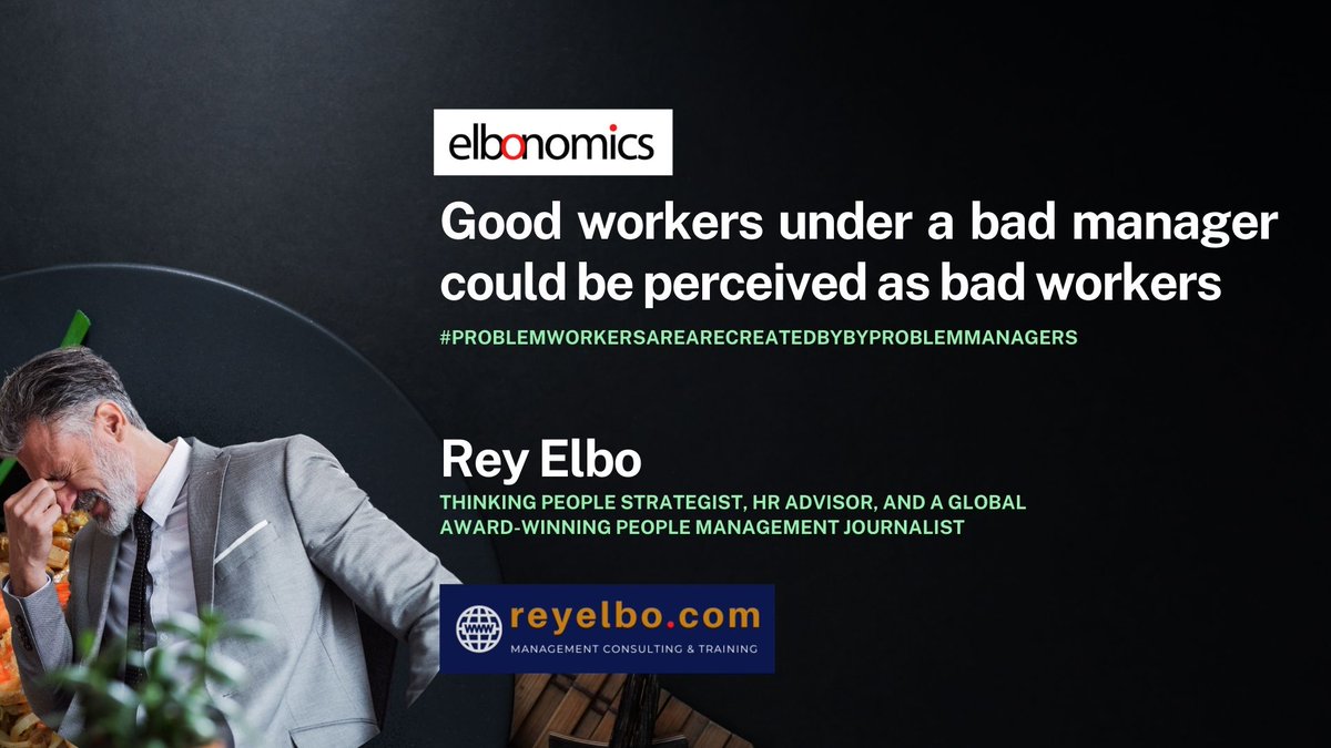 Rey_Elbo's tweet image. May 21, 2025 #WonderfulWednesday
A bad manager has a highly-contagious disease that could adversely impact their workers. 
#ProblemWorkersAreCreatedByProblemManagers