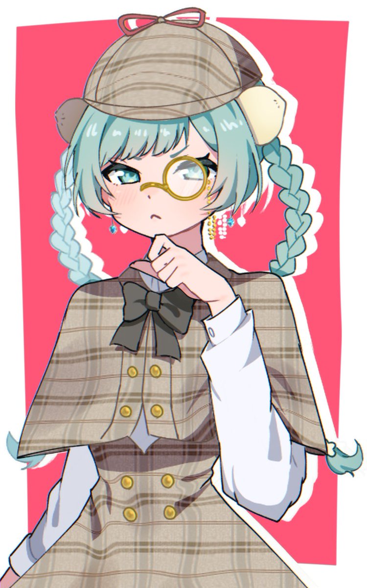 withoutumeboshi's tweet photo. おはよーみなさま🌸
今日は探偵の日らしいですねー！
最近推理ゲームやってた私にぴったりだ！
犯人はお前とお前とさらにお前もおまけだ！！！！
#おはようVtuber️ #おはようＶライバー https://t.co/1l2pDRLecS