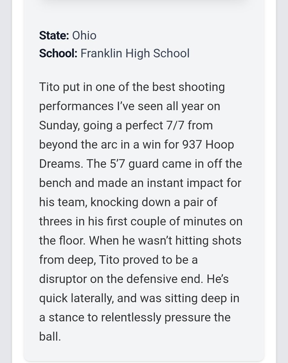 937 Hoop Dreams 2027 (@937hoopdreams27) on Twitter photo ππThanks <a href="/FreshCoastHoops/">Fresh Coast Hoops</a> for the write up on our sharpshooter <a href="/Titoharrison33/">Tito</a> π₯π₯π―π―
<a href="/PHCircuit/">Prep Hoops Circuit π</a> <a href="/PrepHoopsOH/">Prep Hoops Ohio</a> <a href="/PrepHoops/">Prep Hoops π</a> <a href="/Coach_Alford15/">David Alford</a> <a href="/Wildcat_Hoops/">Franklin Wildcat Basketball</a> <a href="/SWBLSPORTS/">Southwestern Buckeye League</a> <a href="/skipweaver65/">Skip Weaver</a> <a href="/_MikeRoth/">Michael Roth</a> <a href="/jgilbertsport/">Jonathon Gilbert</a> <a href="/KevinMoses38/">Kevin Moses LLC</a> <a href="/Pure_Prospects/">Pure Prospects</a> <a href="/937HD_AAU/">937 Hoop Dreams - AAU Teams</a> ππThanks <a href="/FreshCoastHoops/">Fresh Coast Hoops</a> for the write up on our sharpshooter <a href="/Titoharrison33/">Tito</a> π₯π₯π―π―
<a href="/PHCircuit/">Prep Hoops Circuit π</a> <a href="/PrepHoopsOH/">Prep Hoops Ohio</a> <a href="/PrepHoops/">Prep Hoops π</a> <a href="/Coach_Alford15/">David Alford</a> <a href="/Wildcat_Hoops/">Franklin Wildcat Basketball</a> <a href="/SWBLSPORTS/">Southwestern Buckeye League</a> <a href="/skipweaver65/">Skip Weaver</a> <a href="/_MikeRoth/">Michael Roth</a> <a href="/jgilbertsport/">Jonathon Gilbert</a> <a href="/KevinMoses38/">Kevin Moses LLC</a> <a href="/Pure_Prospects/">Pure Prospects</a> <a href="/937HD_AAU/">937 Hoop Dreams - AAU Teams</a>