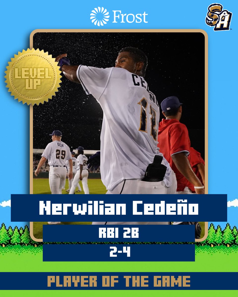 San Antonio Missions Baseball (@missionsmilb) on Twitter photo Tonight's <a href="/FrostBank/">Frost Bank</a> Player of the Game is Nerwilian Cedeño with his walk-off double to win tonight's game! Tonight's <a href="/FrostBank/">Frost Bank</a> Player of the Game is Nerwilian Cedeño with his walk-off double to win tonight's game!