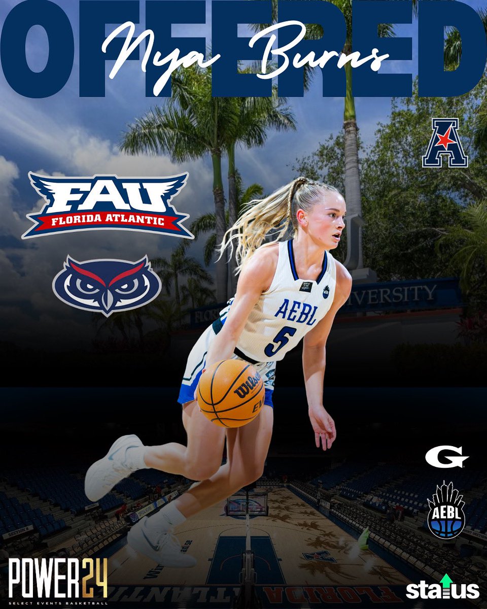 Nya Burns (@nyaburns10) on Twitter photo Blessed to receive an offer from Florida Atlantic University!!! <a href="/FAUWBB/">Florida Atlantic Women’s Basketball</a> #allglorytoGod Blessed to receive an offer from Florida Atlantic University!!! <a href="/FAUWBB/">Florida Atlantic Women’s Basketball</a> #allglorytoGod