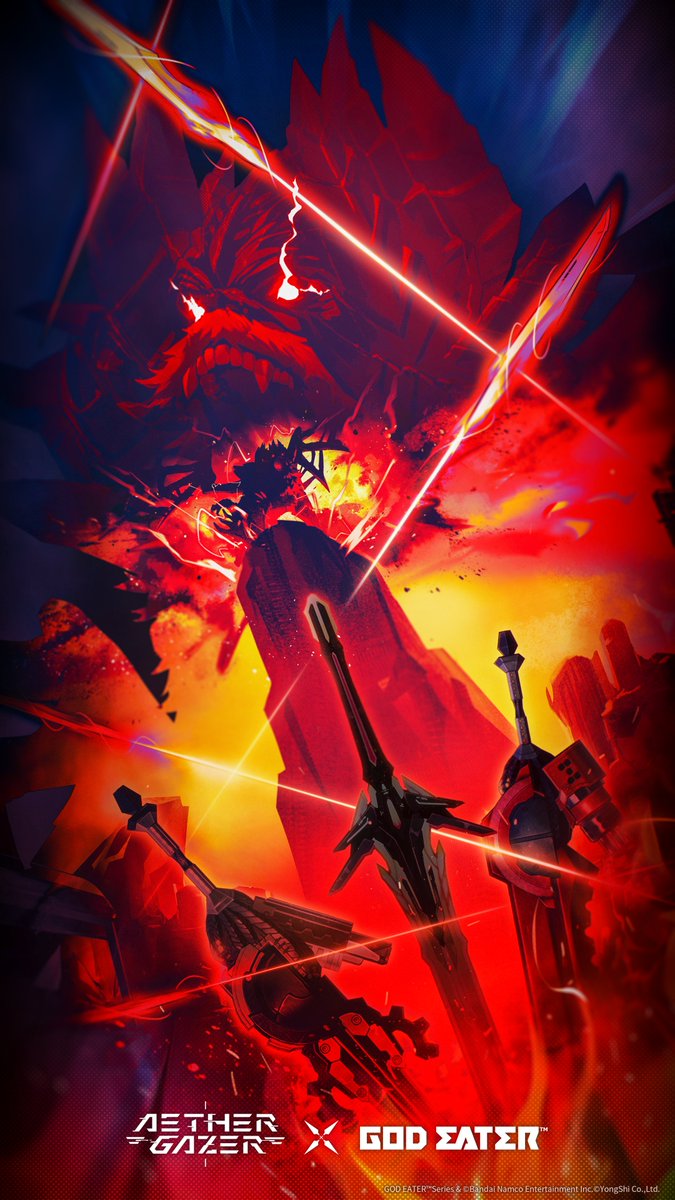 The disaster that destroyed their land is about to ravage our home.
To protect the world, we've brought together the power of Access Keys and God Arcs.
This time, civilization is ready...
This time, the tragedy will not repeat itself.

#AetherGazer #godeater