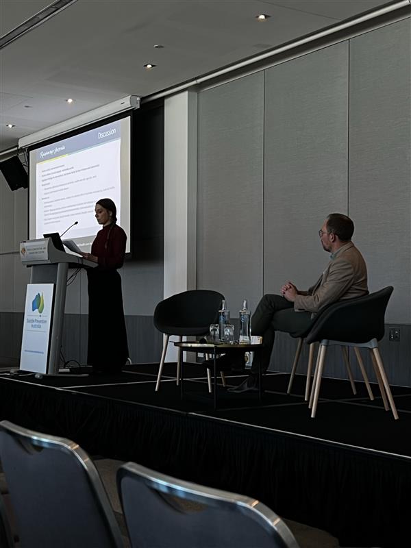 Life in Mind (@lifeinmindau) on Twitter photo Policy and Government stream at #NSPC25 Day 2, first up hearing from <a href="/NickTebbey/">Nick Tebbey</a> and Briohny Kennedy from <a href="/RelationshipsA2/">RelationshipsAus</a>, highlighting how important relationships are in preventing suicide, as both a risk and protective factors. Policy and Government stream at #NSPC25 Day 2, first up hearing from <a href="/NickTebbey/">Nick Tebbey</a> and Briohny Kennedy from <a href="/RelationshipsA2/">RelationshipsAus</a>, highlighting how important relationships are in preventing suicide, as both a risk and protective factors.
