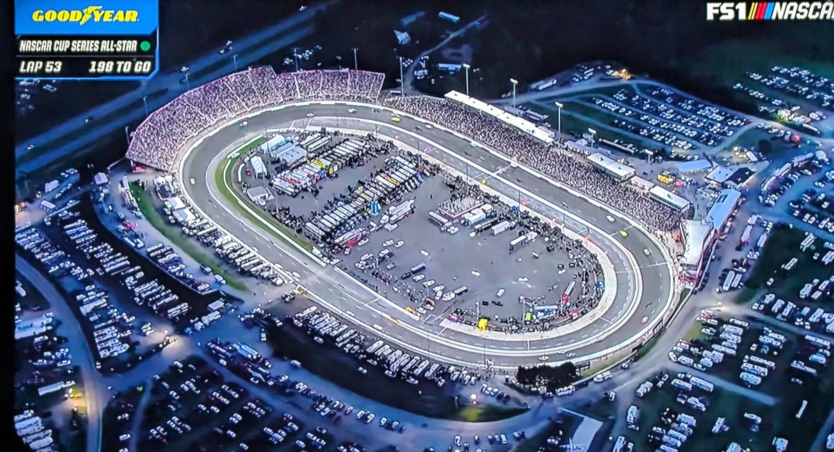 Rewatching the All Star Race and here's a fun fact for everyone. I've never seen a replay of the 2023 or 2024 race from Wilkesboro.

She shines under the lights.