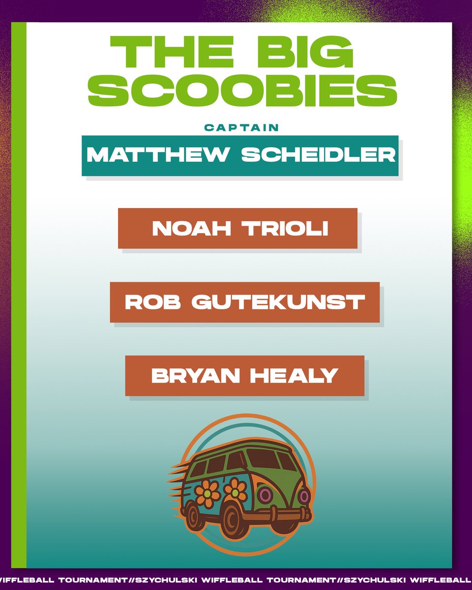 The Big Scoobies are our FIRST confirmed team!!