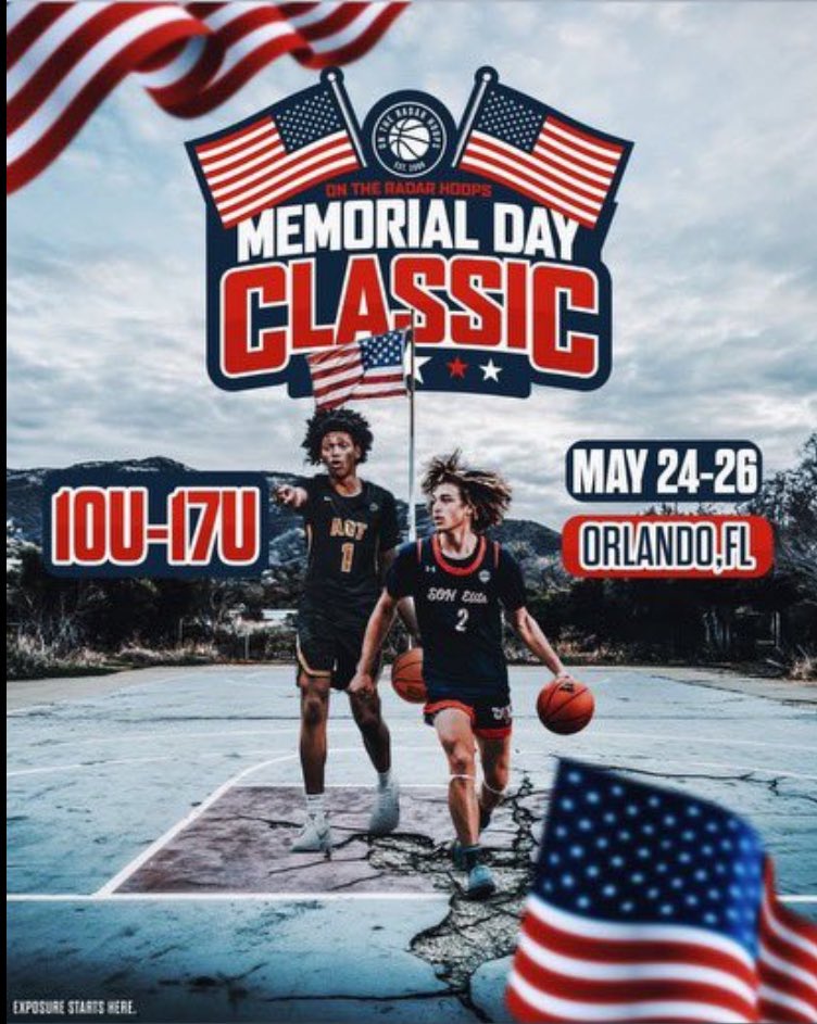 I’ll be attending the Memorial Day Classic in Orlando, FL from May 24–26. I’ll be playing with my team in the [Savannah Mavericks 16U] division. Be on the lookout for Isaac Gunn! <a href="/OntheRadarHoops/">Shun Williams</a> <a href="/KyleSandy355/">Kyle Sandy</a> <a href="/madehoops/">MADE Hoops</a> <a href="/CoachChuck142/">Coach Chuck SCJ</a> <a href="/coach_McNeal1/">♦️♦️♦️</a>