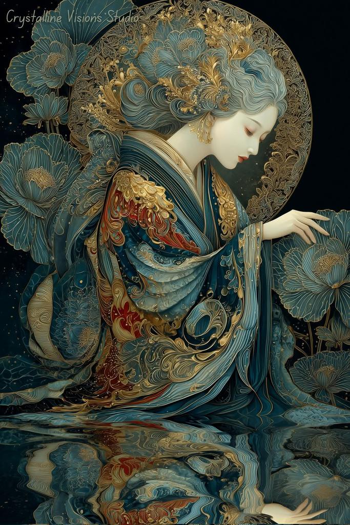 The Flowers Listen  by Crystalline Visions Studio