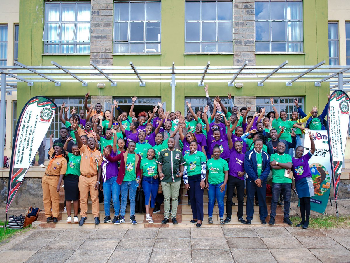 Big energy. Bold ideas. 
Yesterday, we officially launched the Yoma Climate Innovation Challenge — bringing together youth, partners, and innovators ready to tackle the climate crisis head-on.
Application link: kenyayouthclimatehub.org/challenge.html
#YomaClimateChallenge