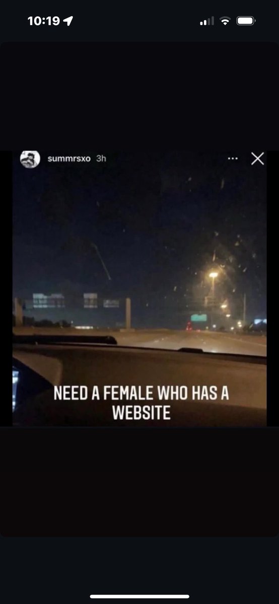 Need a female who has a Website