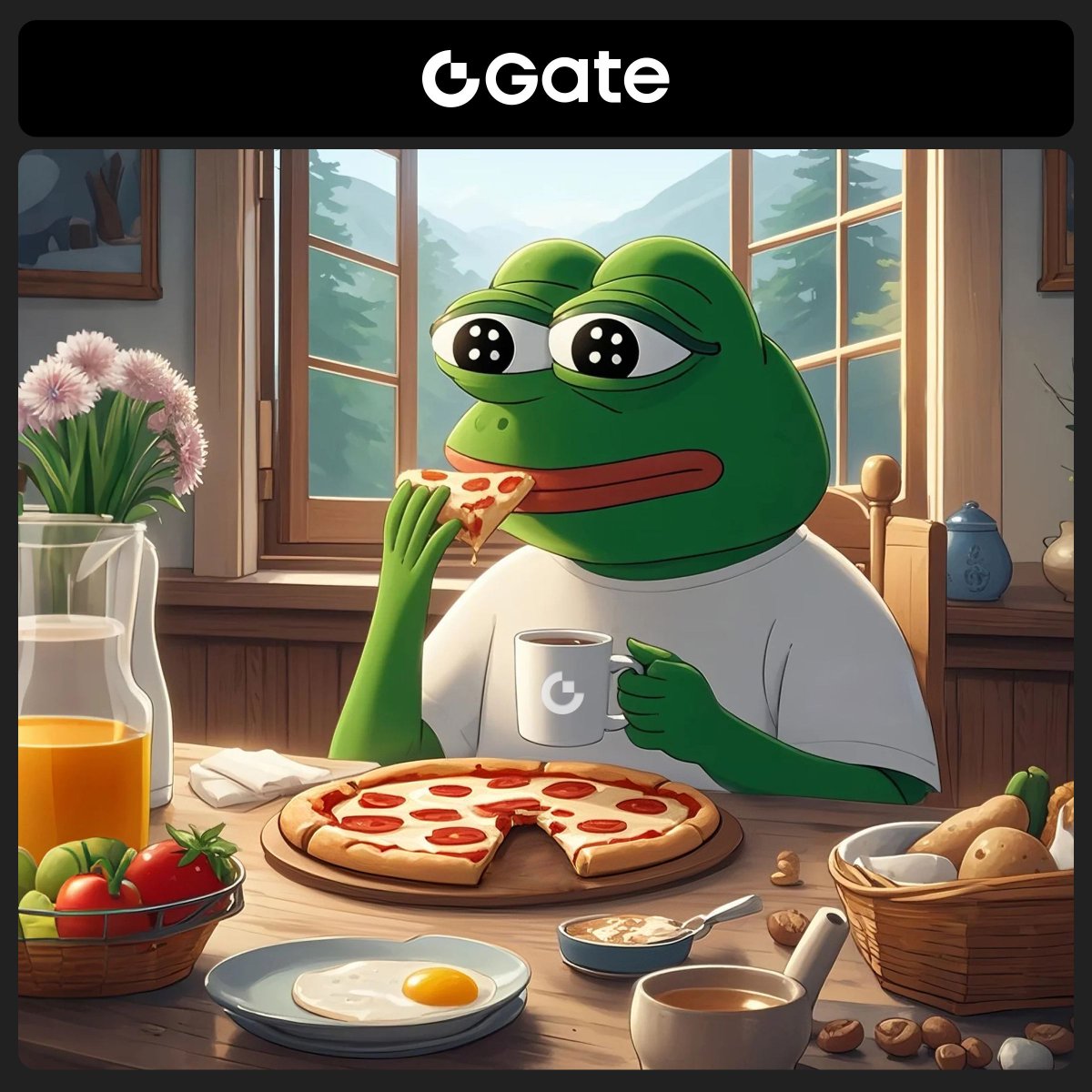 GM! 🍕 Pizza for breakfast, anyone? 

#GatePizzaDay