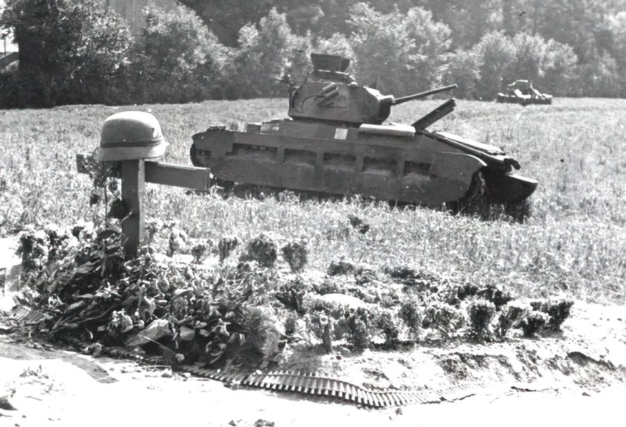 Tank_Archives's tweet photo. The Battle of Arras was fought #OTD in 1940. The Infantry Tank Mk.II was at the top of the proverbial food chain in 1940, but this engagement proved that it takes more than the thickest armour and the biggest gun to win a tank battle. #tanks #history #WW2 #WWII https://t.co/LiwbmNqp85