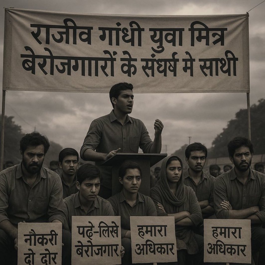 DEVANSH67472102's tweet photo. “सुनो भजनलाल सरकार! अब हमारी भी सुनो!
हम कोई मांग नहीं कर रहे हैं — हम अपना हक मांग रहे हैं।”

@BhajanlalBjp @ashokgehlot51 @TikaRamJullyINC 

#YuvaMitra #Rajasthan #RympRajasthan https://t.co/xADiWrtVrg