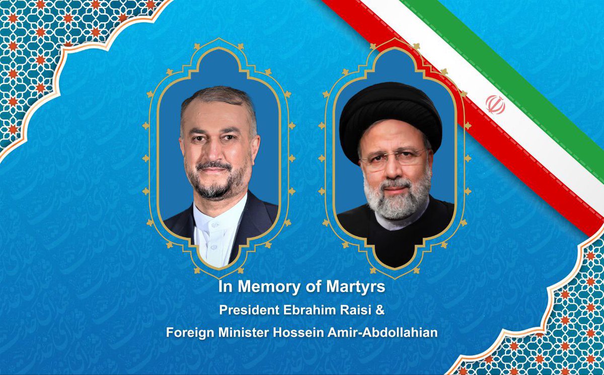 IraninIndonesia's tweet image. One year since the martyrdom of President #Raisi and FM #AmirAbdollahian, two devoted servants of the Iranian nation. Their legacy of resistance, justice, and dignity lives on. 🇮🇷🇮🇷🇮🇷
#Iran
 #Resistance
#شهدای_خدمت