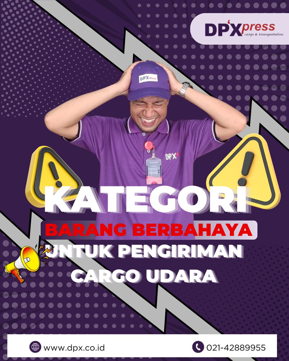 DPXpresss's tweet image. ✈️ Tidak semua barang bisa dikirim lewat udara! Kenali kategori barang berbahaya yang dilarang atau dibatasi dalam pengiriman cargo udara. Hindari risiko dan kirim dengan aman! 🚫📦

#cargoudara #barangberbahaya #pengirimanaman #logistikindonesia