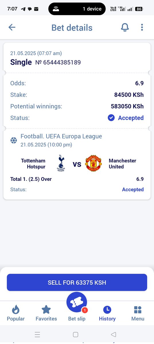 Europa league finals 💯🏆

Tottenham to score 3+ goals 💯🔥 

Paripesa betslip code "1YZ44"

Register:: paripesa.bet/mamasita
Use promocode:: mamasita

FRIENDS OF TOTTENHAM FOREVER 💖😁
