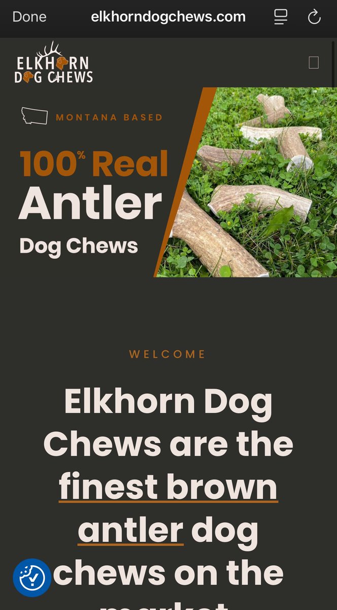 Check out our website:
elkhorndogchews.com