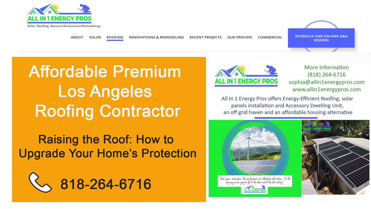 Roofing installation is a technical process that involves meticulous planning, skilled craftsmanship, and a deep understanding of various roof types to ensure optimal performance &amp; longevity
allin1energypros.com/commercial-roo…

linkedin.com/pulse/energy-e…

#roof #roofing #losangeles #California