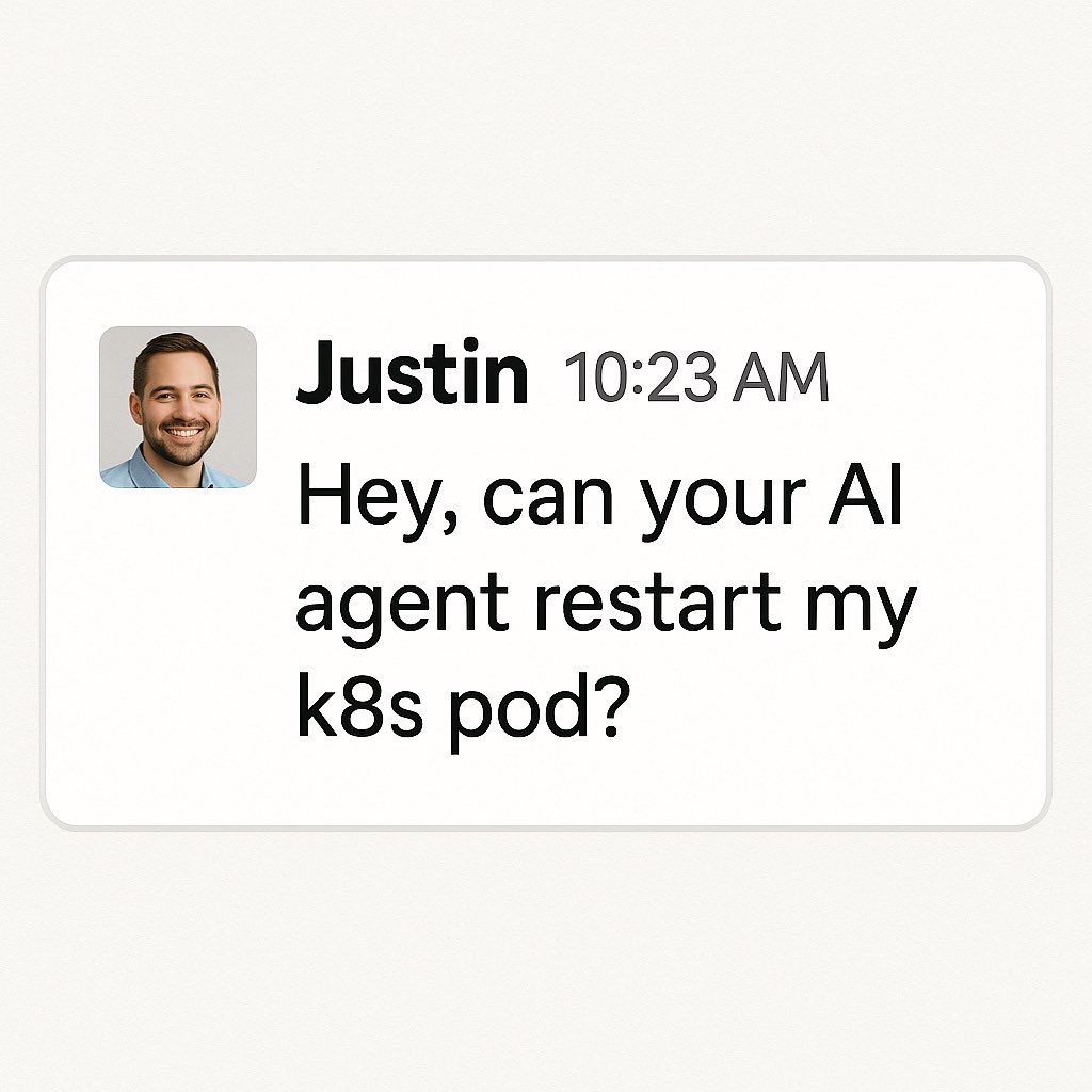 Would you let AI agents like <a href="/DrDroidDev/">DrDroid</a> delete or restart your k8s pods??

A customer (platform team at a cyber security company) came up to us with a shocking request — I want the AI agent to delete my k8s pod.

We were surprised as we only allowed “human-in-the-loop” approvals
