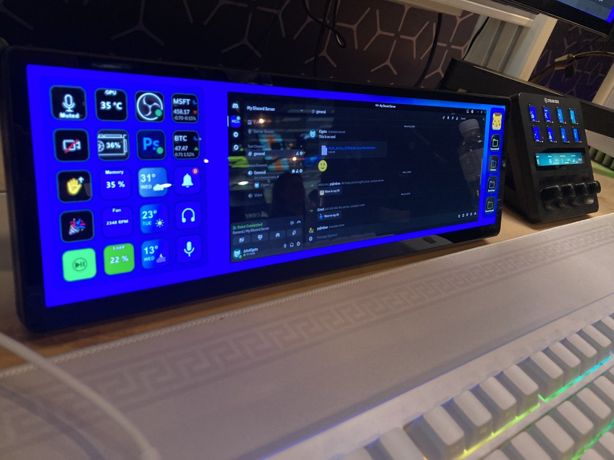 Virtual Stream Deck

▶︎Stream Deckお持ちの方！！
これもうDLできます！
使えます！
引用してるポストからDLしてください！

ほーちゃんが1番個人的に夢が広がりすぎて胸が高鳴ったのはコレです！！！

今までのStream Deckのアプリは、あくまでStream Deck本体を管理するための物で