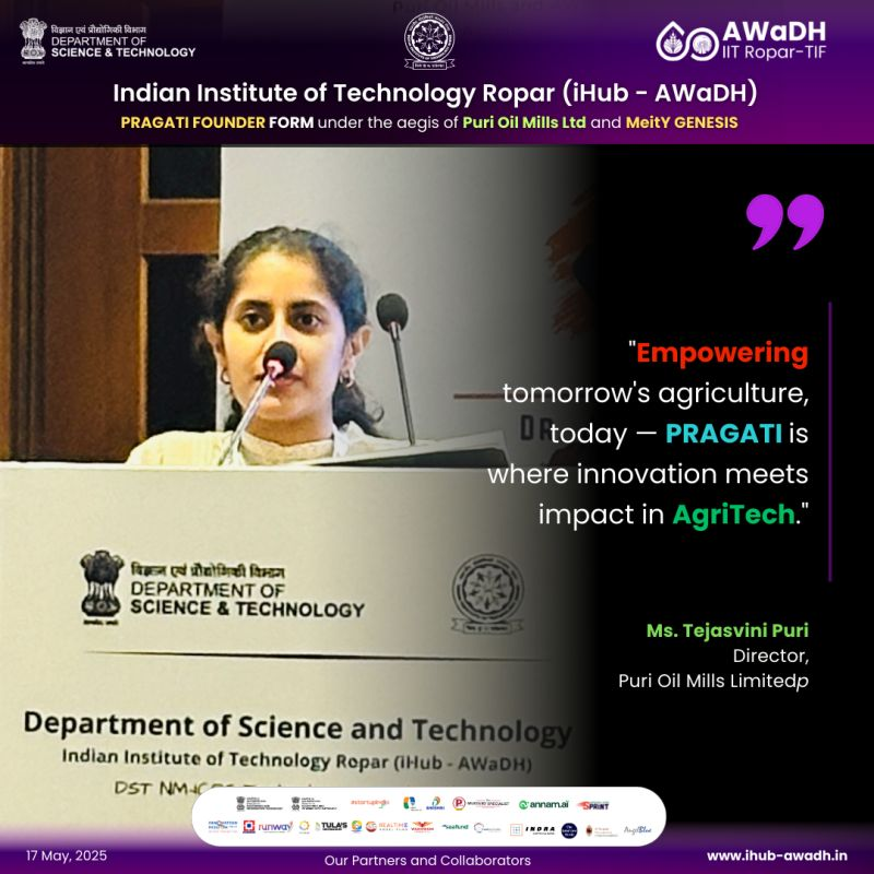 Tejasvini Puri inspires leadership and innovation at #PRAGATI Founder Forum 2025.
Her vision highlights the strength of industry-academia collaboration in driving entrepreneurial growth and impact.
#PRAGATI2025 #iHubAWaDH #MeitYStartupHub #StartupIndia