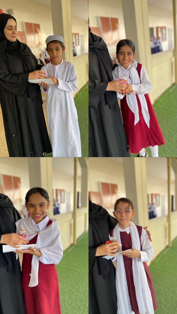 كرّمت الأستاذة سلسبيل الشهومي طلاب الصف الرابع المجتهدين في حفظ جدول الضرب ضمن مشروع الخوارزمي الصغير. نغرس اليوم بذور التميّز لنحصد قادة الغد ✨