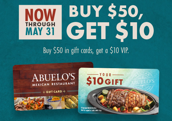 EdTechFam (@edtechfam) on Twitter photo Treat your grad with a $50 gift card to <a href="/EatAbuelos/">Abuelo's Mexican Restaurant</a>, and get a $10 gift card for you!
They'll enjoy delicious, authentic Mexican Food, and you'll get a little treat too. Win-win. 😋
Only through 5/31/25.
abuelos.com/gift-cards/
#Grads #Classof2025 #BestMexicanFood #Ad Treat your grad with a $50 gift card to <a href="/EatAbuelos/">Abuelo's Mexican Restaurant</a>, and get a $10 gift card for you!
They'll enjoy delicious, authentic Mexican Food, and you'll get a little treat too. Win-win. 😋
Only through 5/31/25.
abuelos.com/gift-cards/
#Grads #Classof2025 #BestMexicanFood #Ad