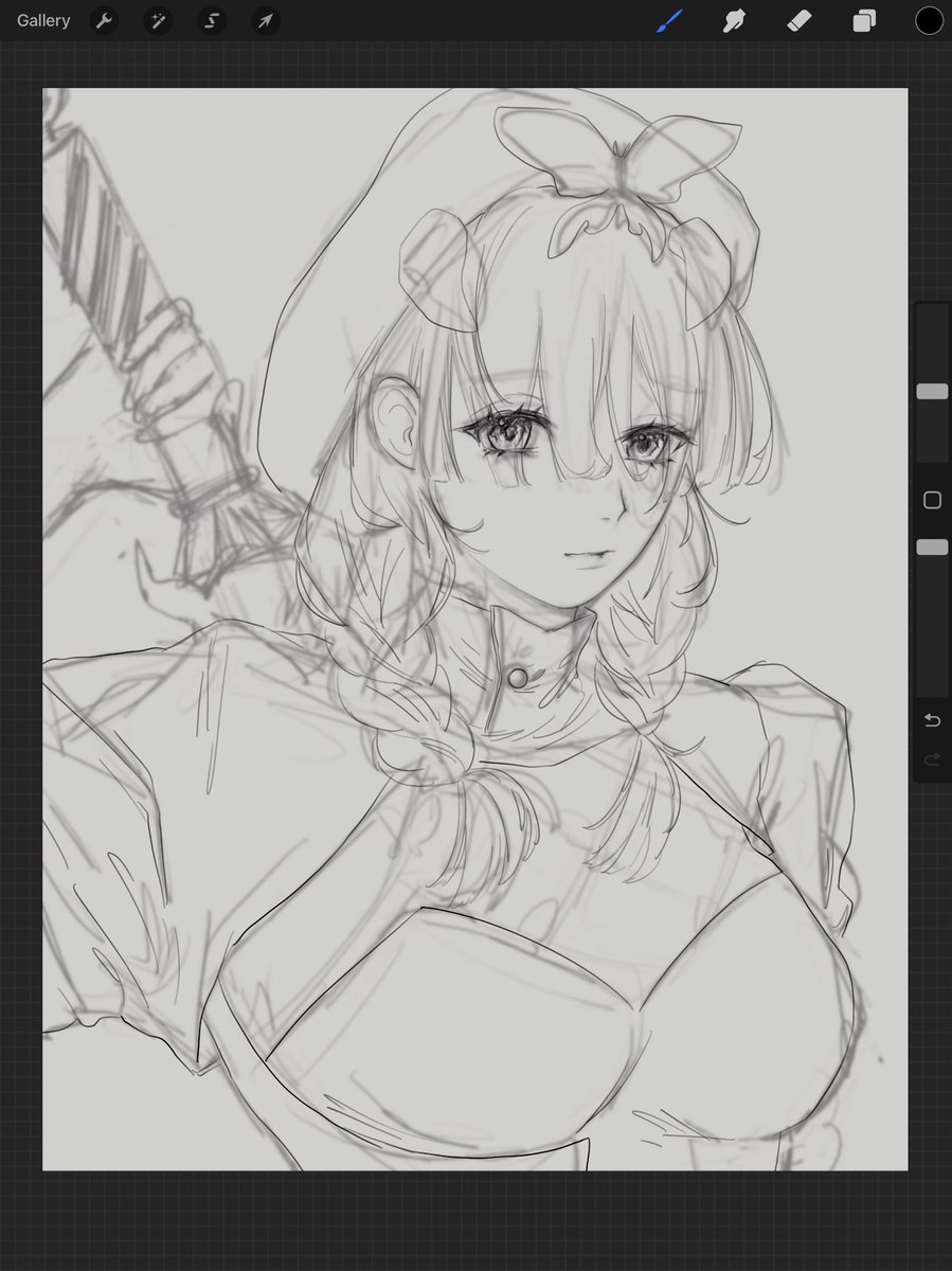 I’m sorry I made her chest too large